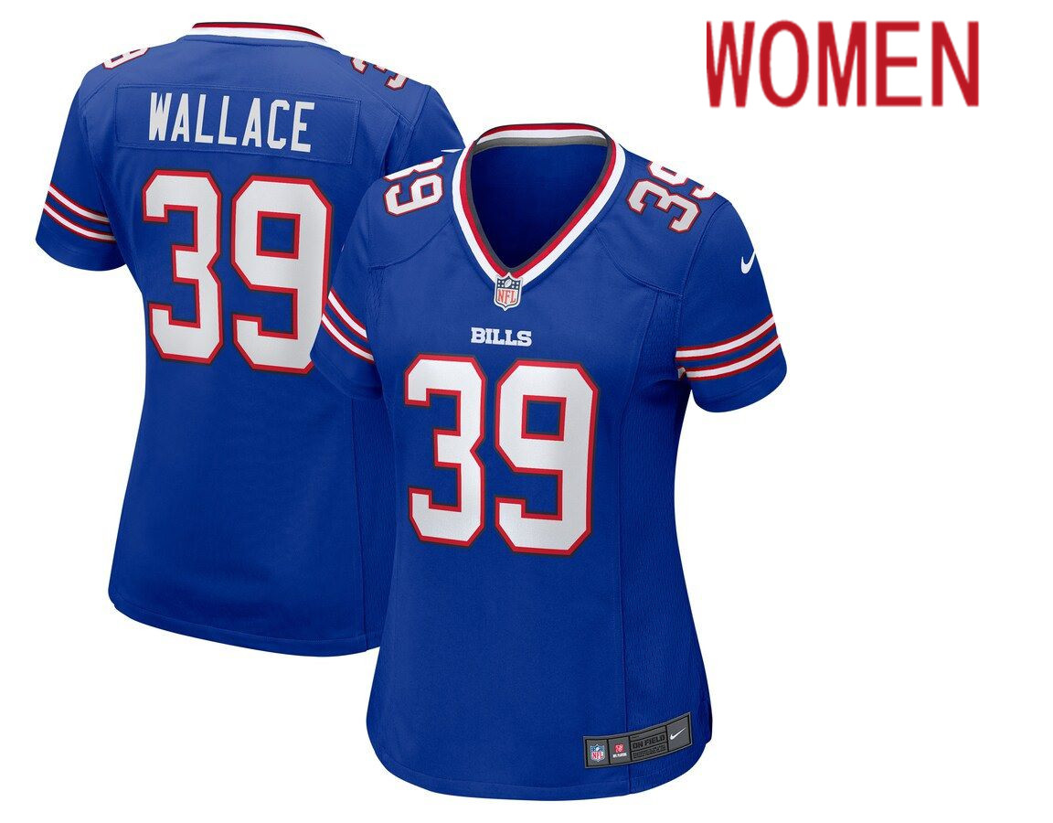 Women Buffalo Bills #39 Levi Wallace Nike Royal Game NFL Jersey